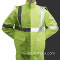 Servicio OEM Security Traffic impermeable High Vis Raincoat